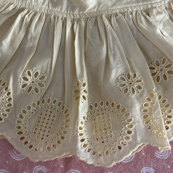 new withOUT tags Baby Gap yellow cotton summer dress with bloomers size 0-3 m - Picture 4 of 5
